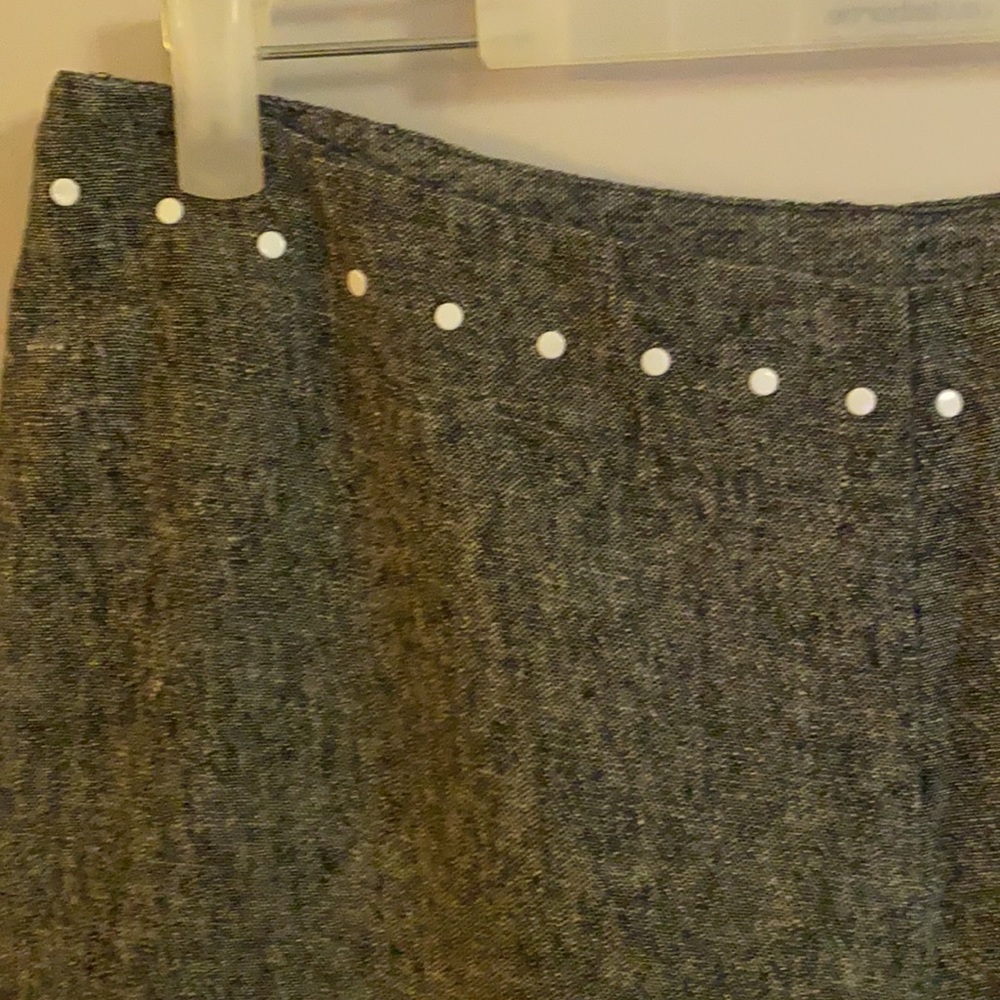 - Spanner - size 12 - 100% linen capris black & white - Picture 4 of 8
